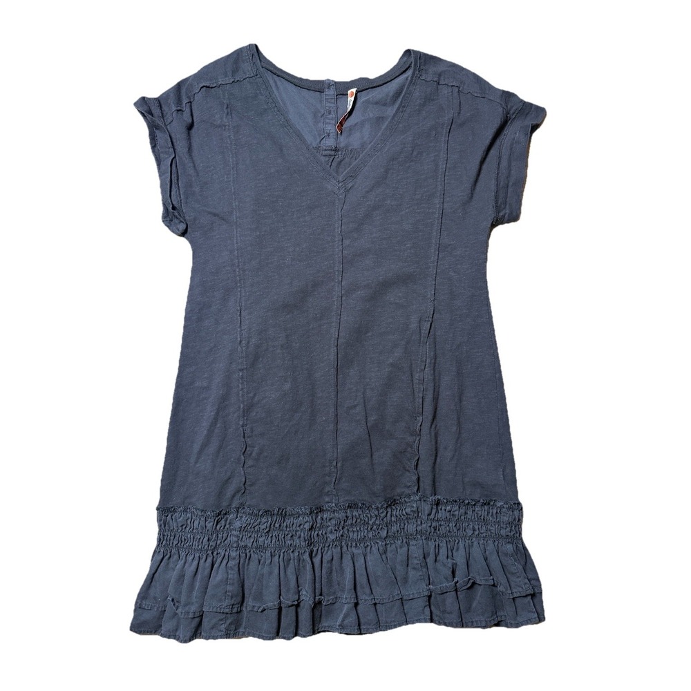 Daily‎ Practice by Anthropologie Ruffle-Hem Mini Dress size Xs carbon